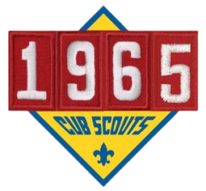 Pack 1965 Scouting Logo - Custom Cub Scout emblem featuring the red Pack 1965 unit number.